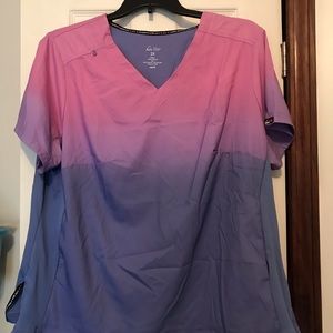 Women’s koi scrubs.